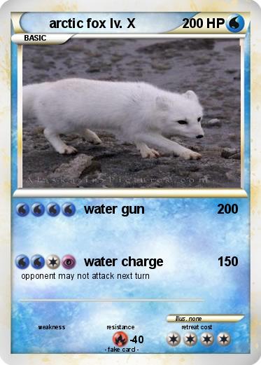 Pokemon arctic fox lv. X