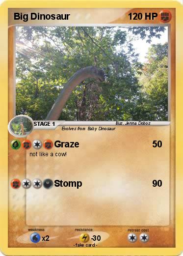 Pokemon Big Dinosaur