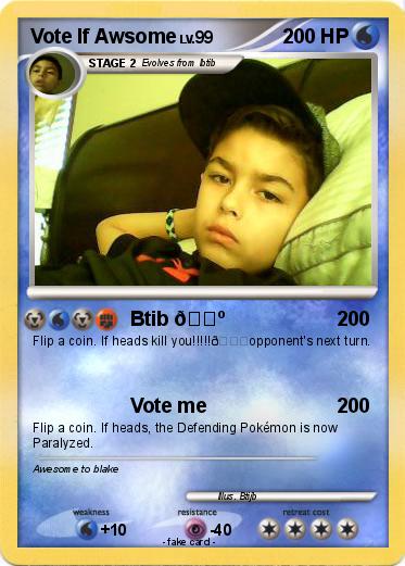 Pokemon Vote If Awsome Pokemon Vote If Awsome