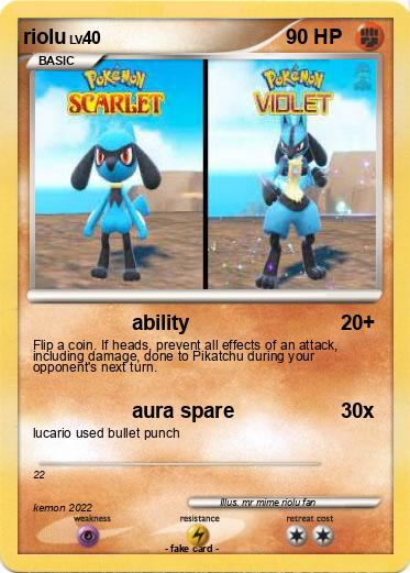 Pokemon riolu