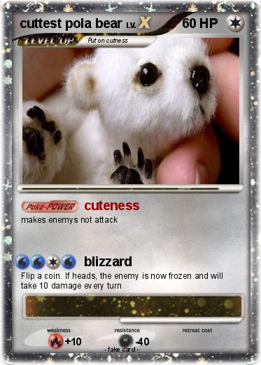 Pokemon cuttest pola bear
