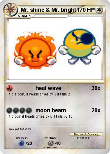 Pokemon Mr. shine & Mr. bright
