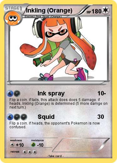 Pokemon Inkling (Orange)