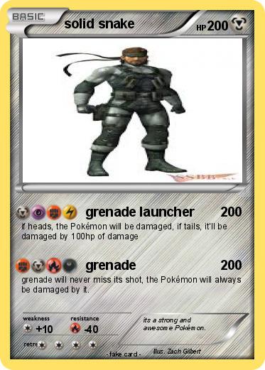 Pokemon solid snake
