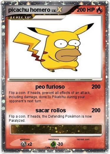 Pokemon picachu homero