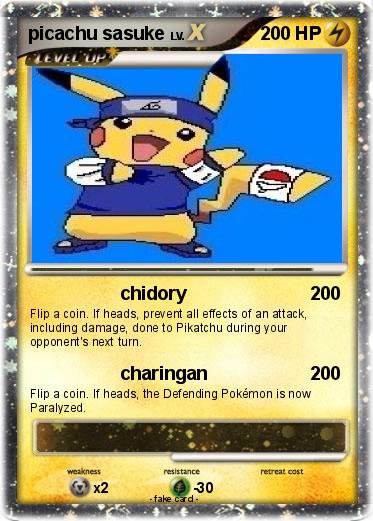 Pokemon picachu sasuke