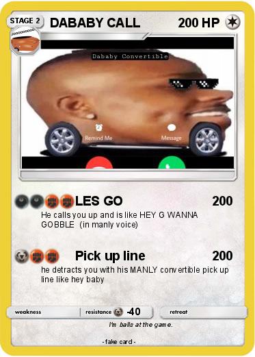 Pokemon DABABY CALL