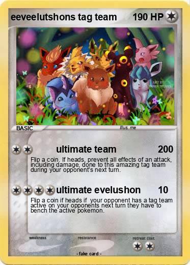 Pokemon eeveelutshons tag team