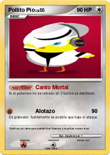 Pokemon Pollito Pio
