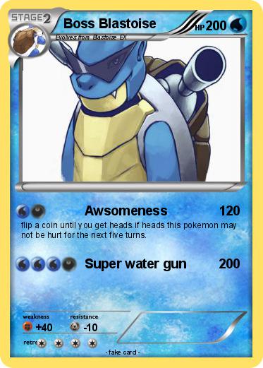 Pokemon Boss Blastoise