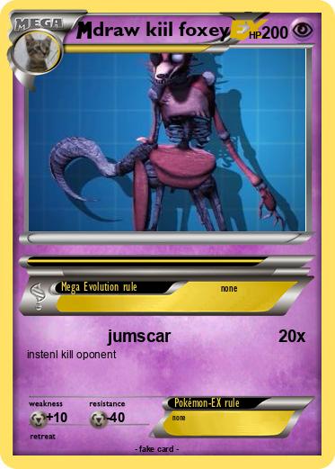 Pokemon draw kiil foxey