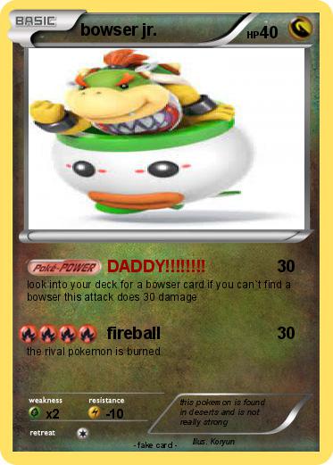 Pokemon bowser jr.