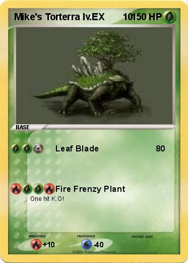 Pokemon Mike's Torterra lv.EX       10