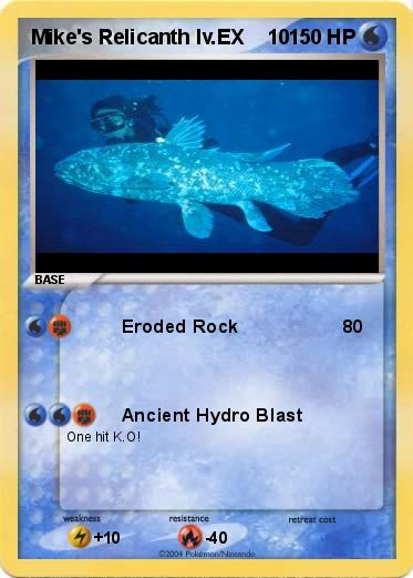 Pokemon Mike's Relicanth lv.EX    10