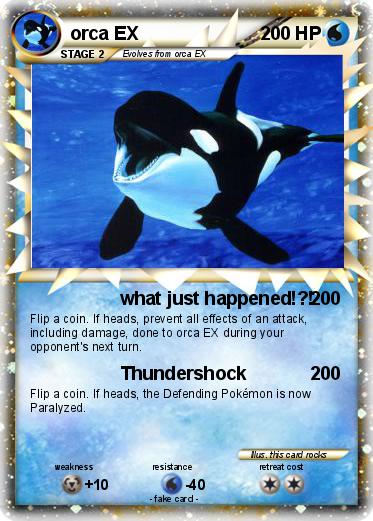 Pokemon orca EX