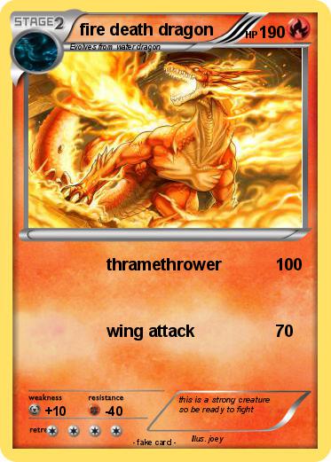 Pokemon fire death dragon