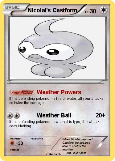 Pokemon Nicolai's Castform
