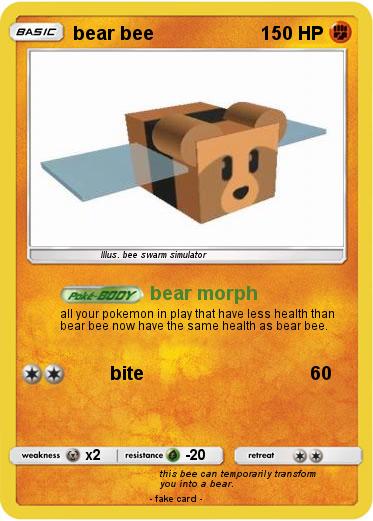 Pokemon bear bee