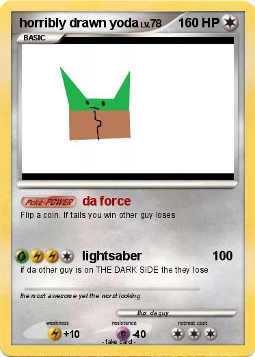 Pokemon horribly drawn yoda