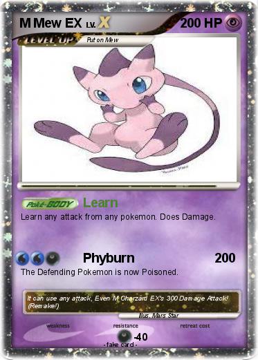 Pokemon M Mew EX