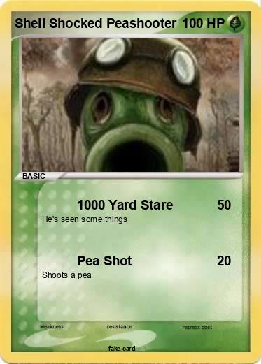 Pokemon Shell Shocked Peashooter