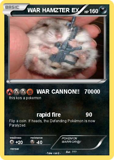 Pokemon WAR HAMZTER EX