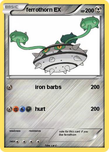 Pokemon ferrothorn EX
