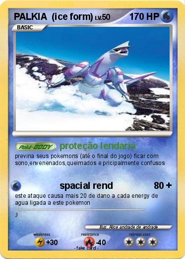 Pokemon PALKIA  (ice form)
