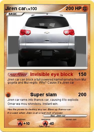 Pokemon Jiren car