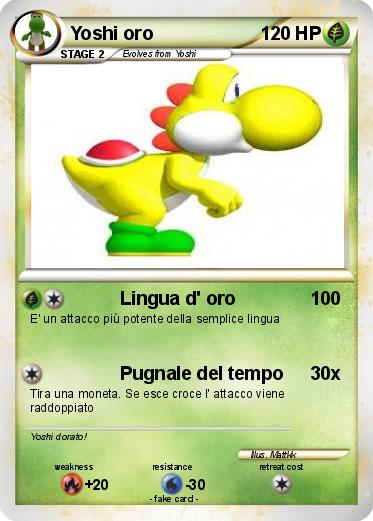 Pokemon Yoshi oro