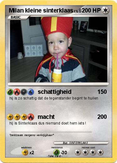 Pokemon Milan kleine sinterklaas