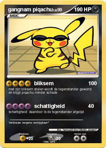 Pokemon gangnam piqachu
