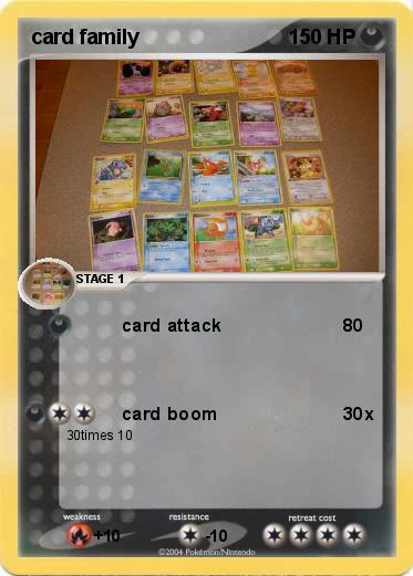 Pokemon card family