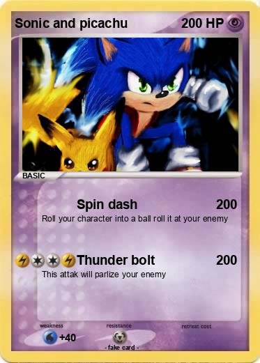 Pokemon Sonic and picachu