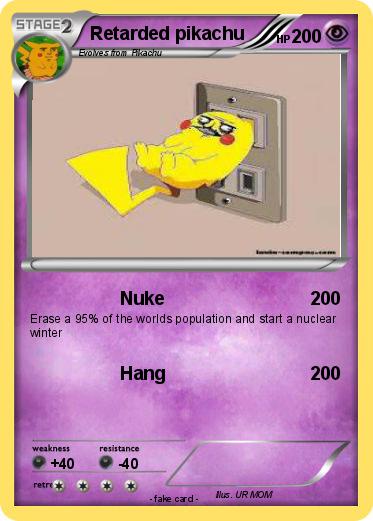 Pokemon Retarded pikachu