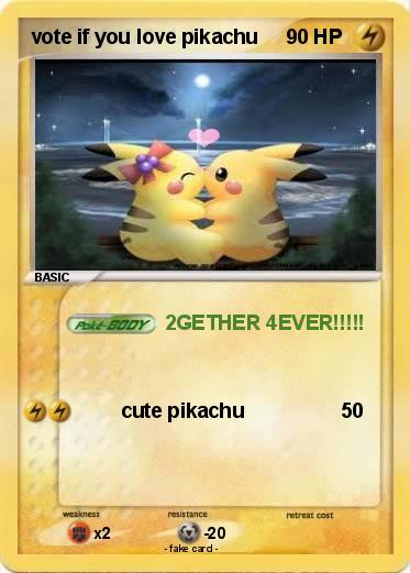 Pokemon vote if you love pikachu