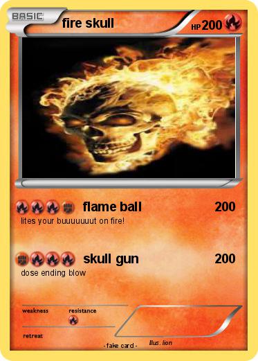 Pokemon fire skull
