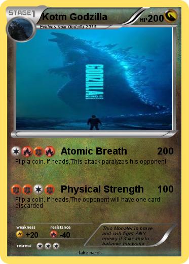 Pokemon Kotm Godzilla