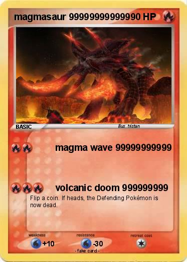 Pokemon magmasaur 999999999999