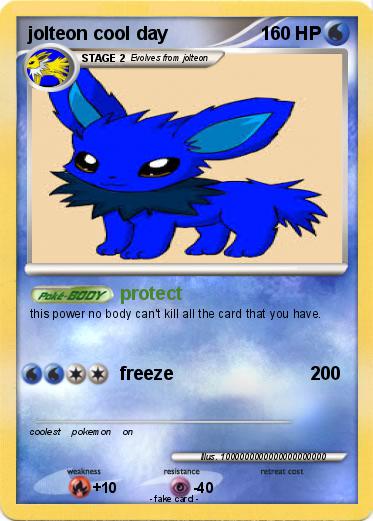 Pokemon jolteon cool day
