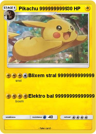 Pokemon Pikachu 9999999999