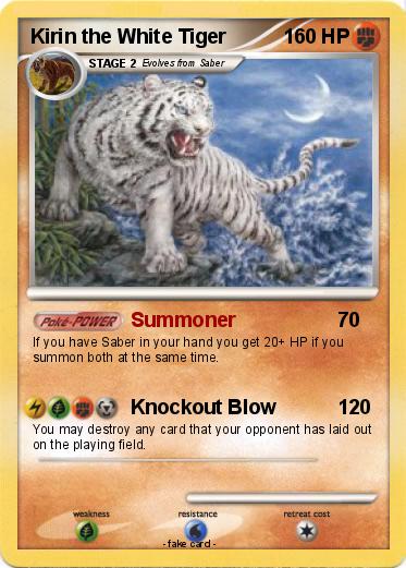 Pokemon Kirin the White Tiger