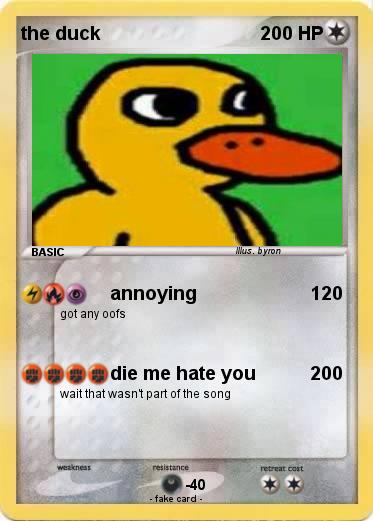 Pokemon the duck