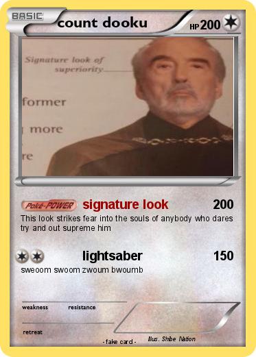Pokemon count dooku