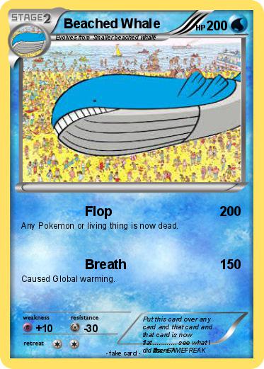 Pokemon Beached Whale