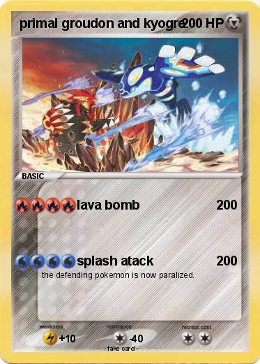 Pokemon primal groudon and kyogre