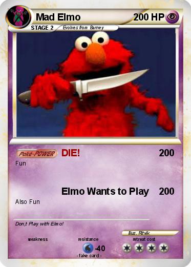 Pokemon Mad Elmo