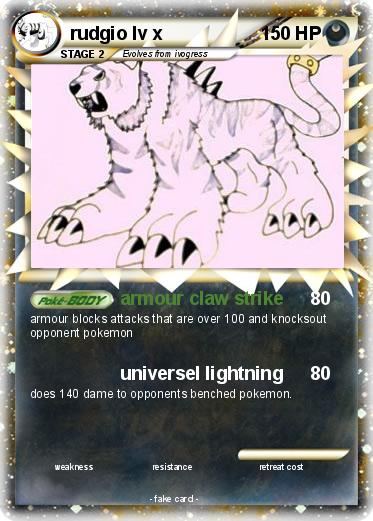 Pokemon rudgio lv x