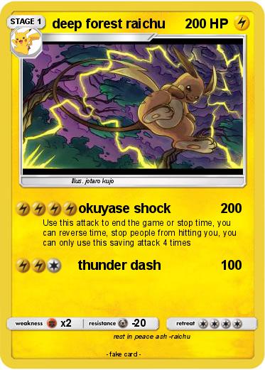 Pokemon deep forest raichu