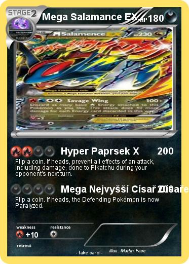 Pokemon Mega Salamance EX.